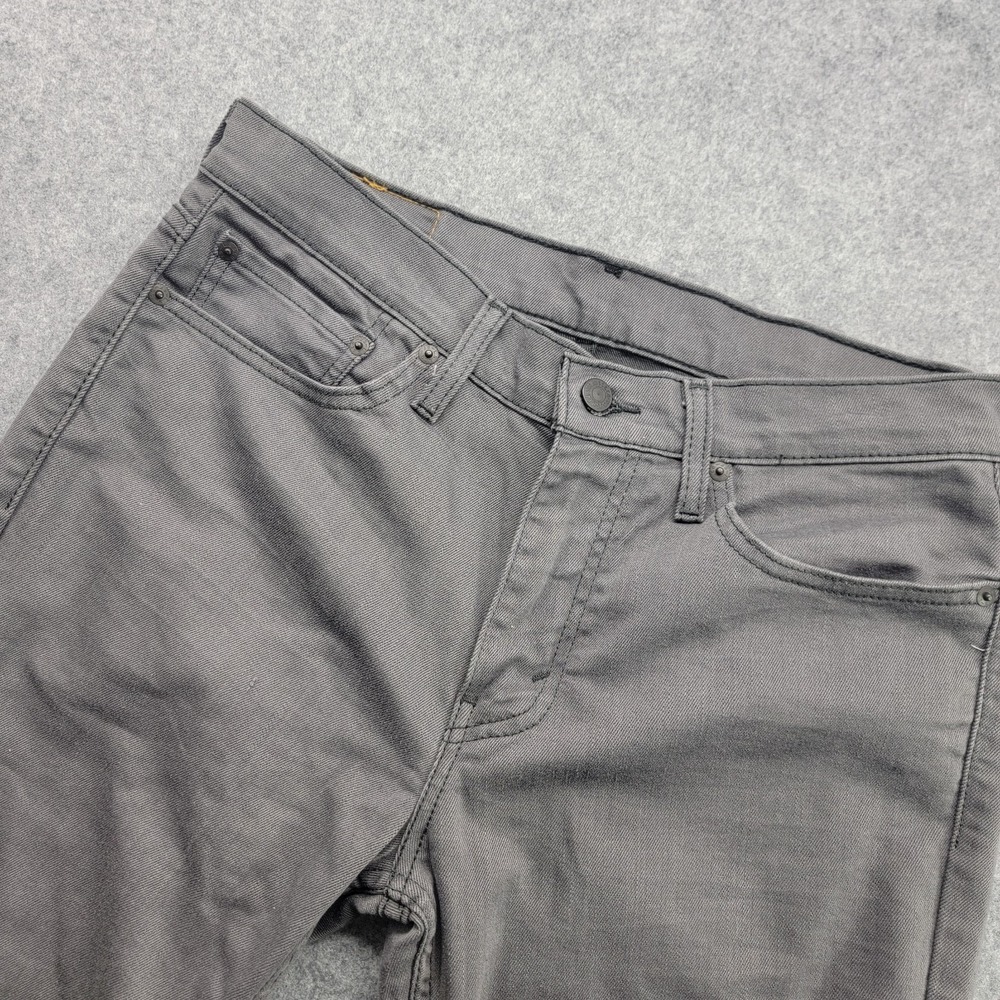 Levi Strauss 511 Jeans Gray Slim Straight Leg Mens 32x30 Stretch Denim - Picture 3 of 16